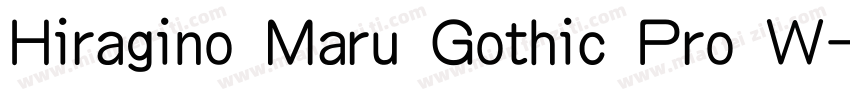 Hiragino Maru Gothic Pro W字体转换